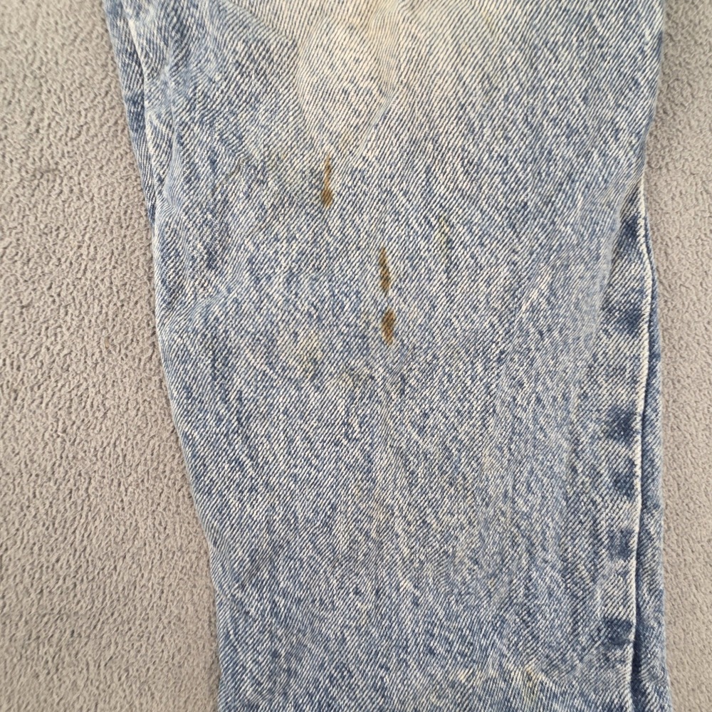Levis 501 CT Jeans Womens Light Wash Tapered Patched Distressed Fits 27x27 - Picture 13 of 16